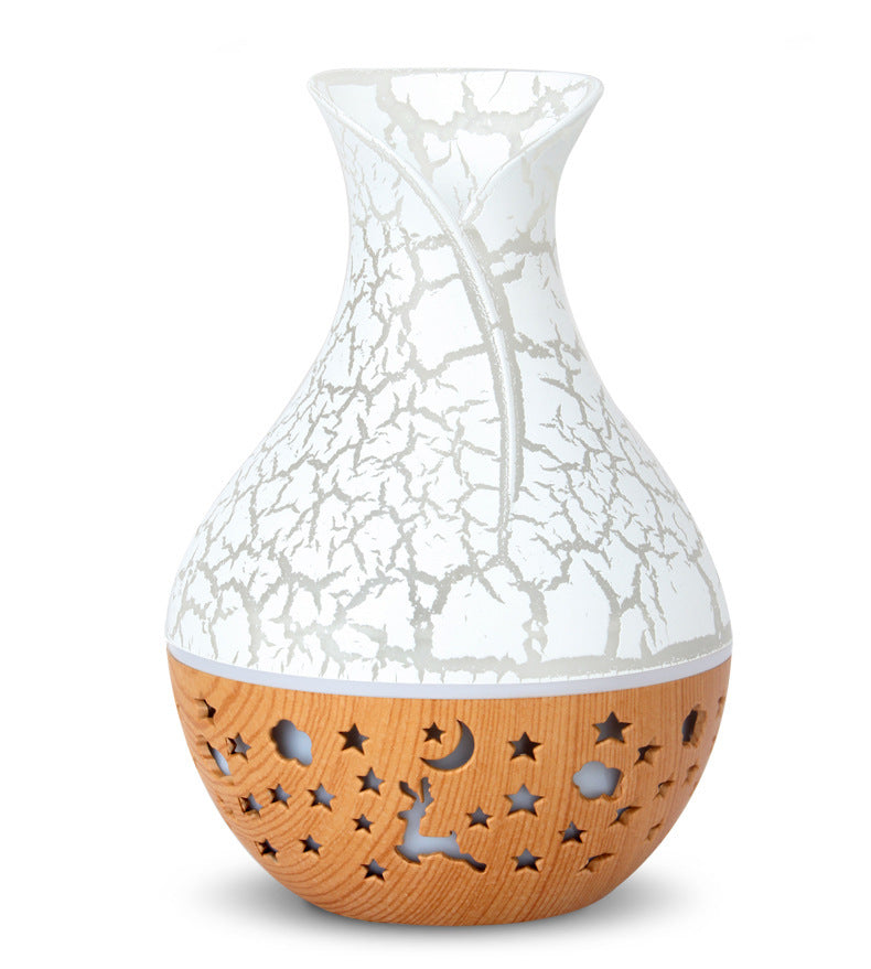 Wood grain vase humidifier