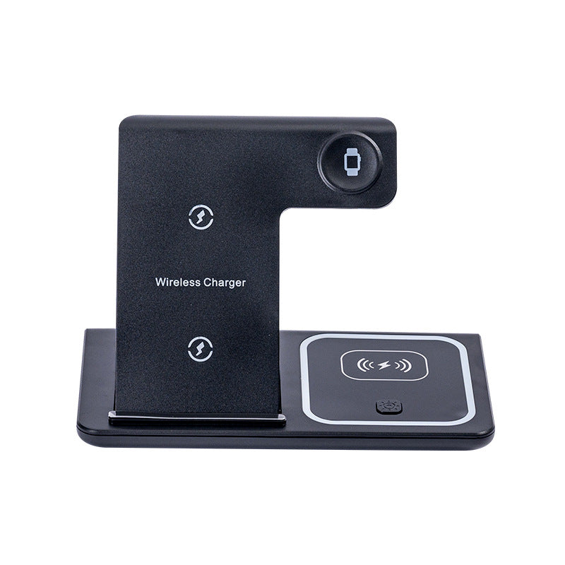 Foldable 3-in-1 Wireless Charging Station for Phone Watch Earbuds