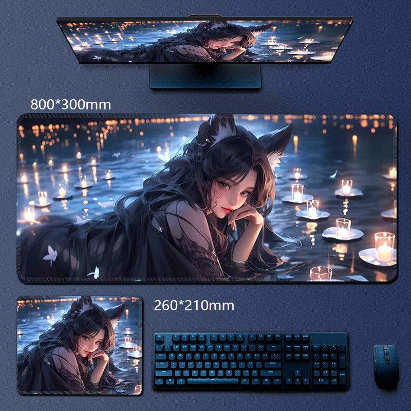 Custom Gaming Mouse Pad with Anime Pattern Desk Mat