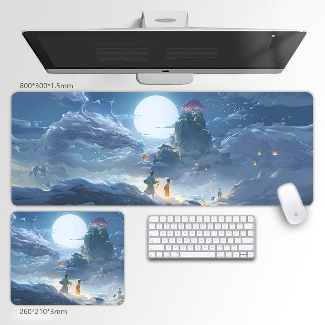 Custom Gaming Mouse Pad with Anime Pattern Desk Mat