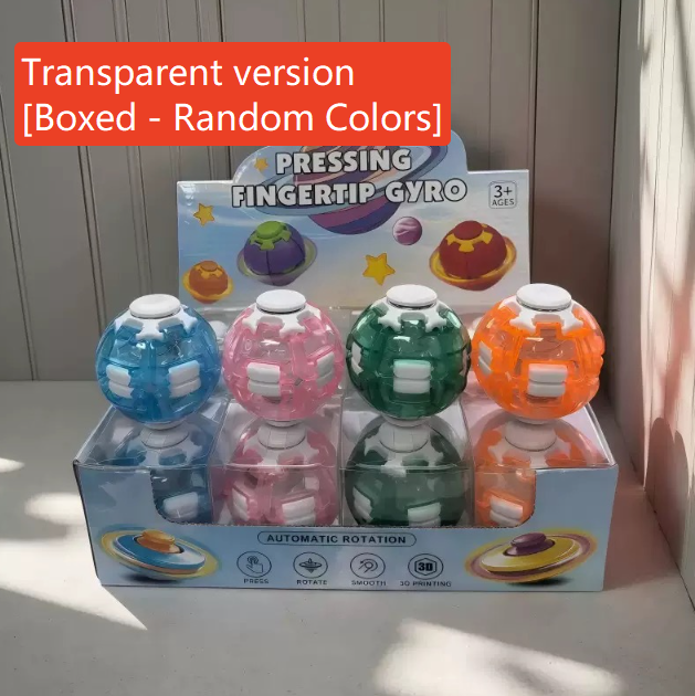 Press and Spin Stress Relief Ball Finger Gyro Educational Toy