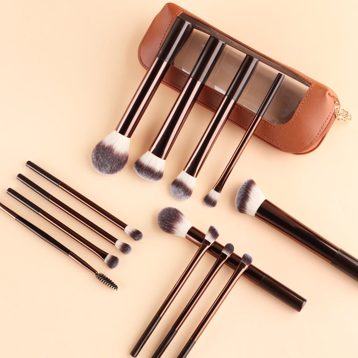 13-Piece Makeup Brush Set with Storage Bag