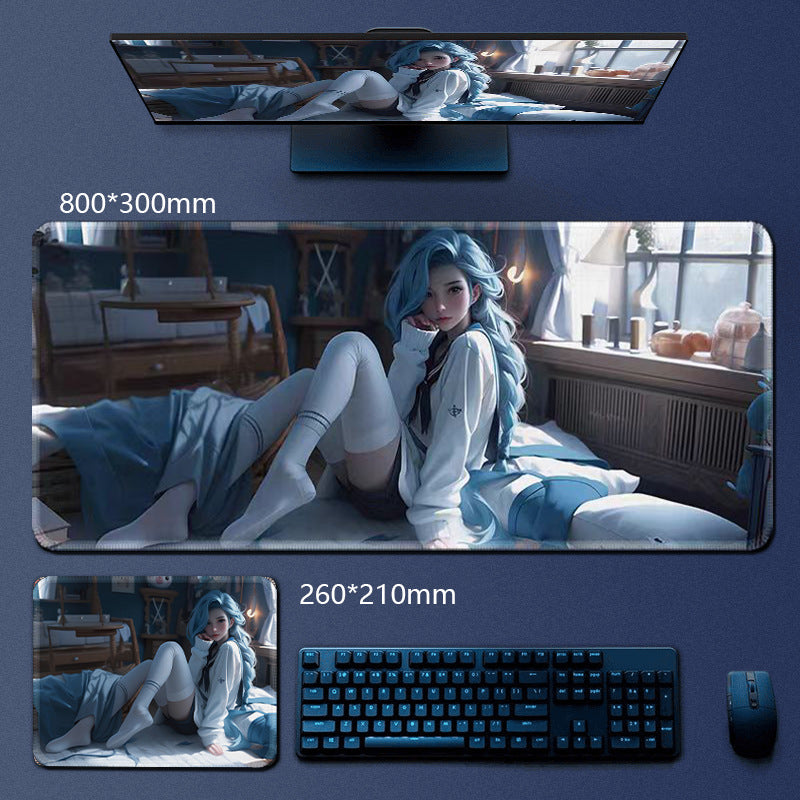 Custom Gaming Mouse Pad with Anime Pattern Desk Mat