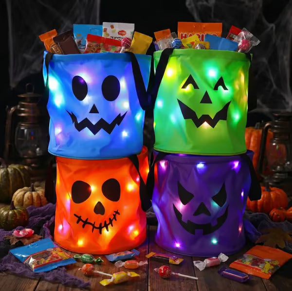 Reusable Halloween LED Candy Bucket