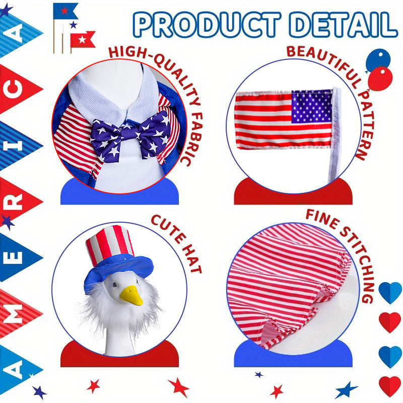 Patriotic Porch Goose Decoration