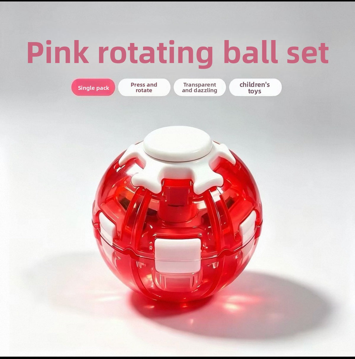 Press and Spin Stress Relief Ball Finger Gyro Educational Toy