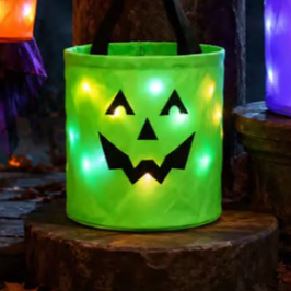 Reusable Halloween LED Candy Bucket