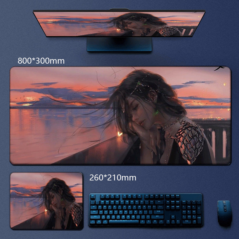 Custom Gaming Mouse Pad with Anime Pattern Desk Mat