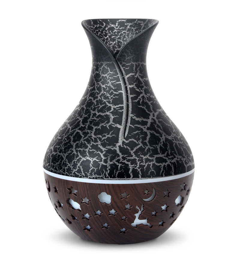 Wood grain vase humidifier
