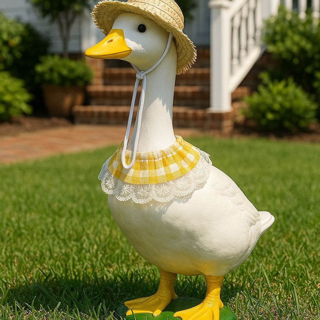 Porch Goose Pet Costume Hat and Bandana Set
