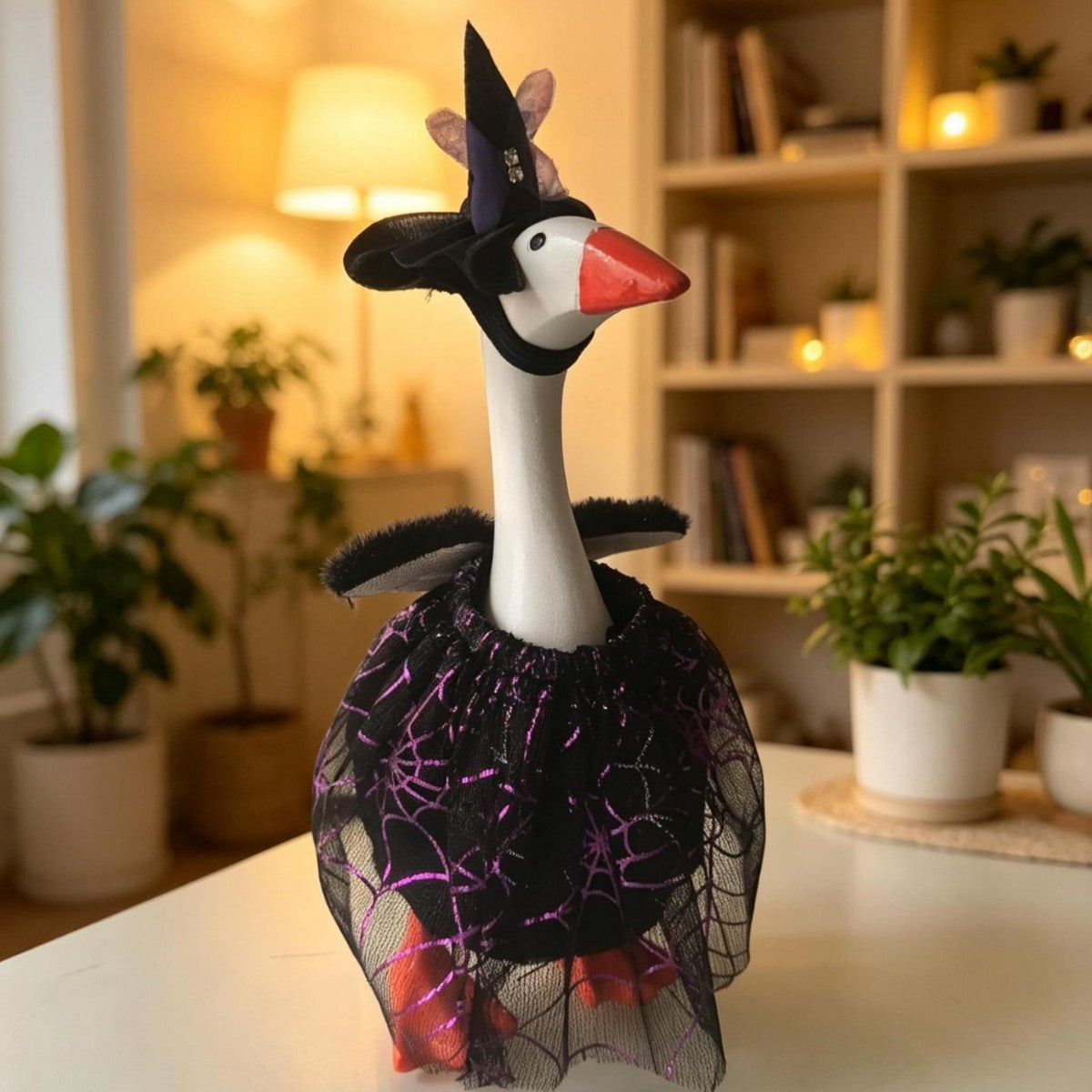 Porch Goose Doll Decoration Skirt
