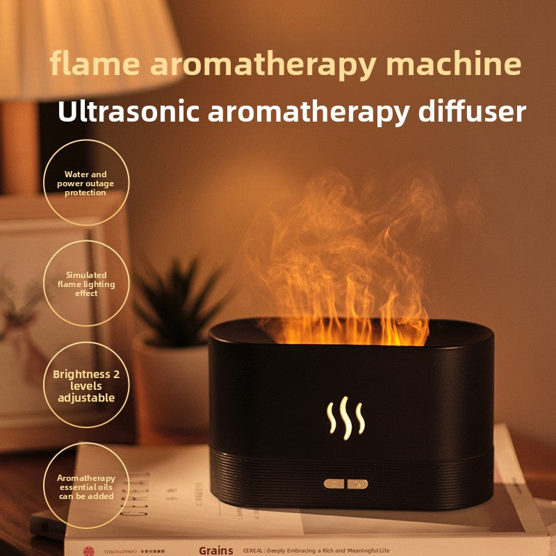 3D Simulated Flame Aromatherapy Humidifier