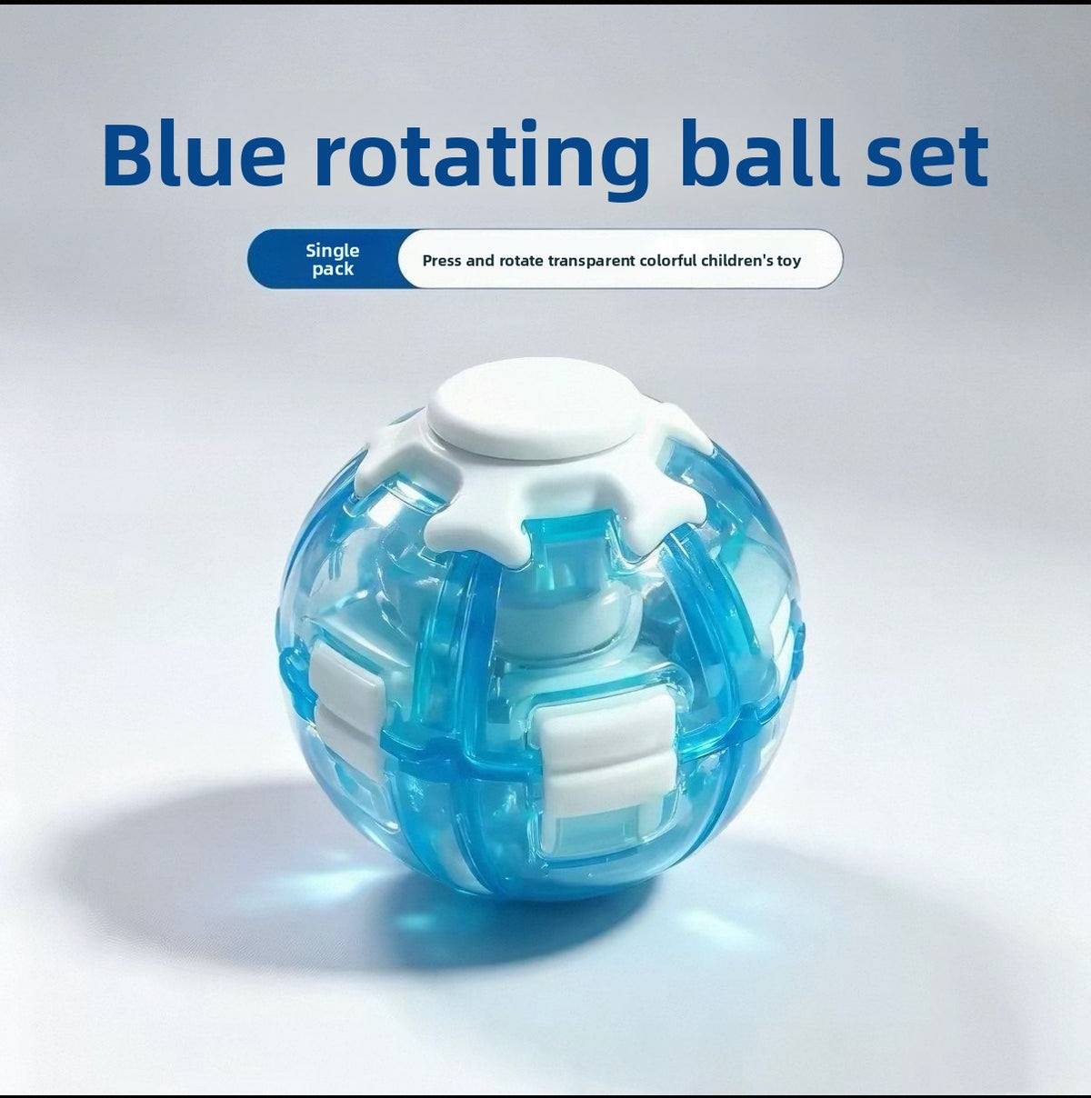 Press and Spin Stress Relief Ball Finger Gyro Educational Toy