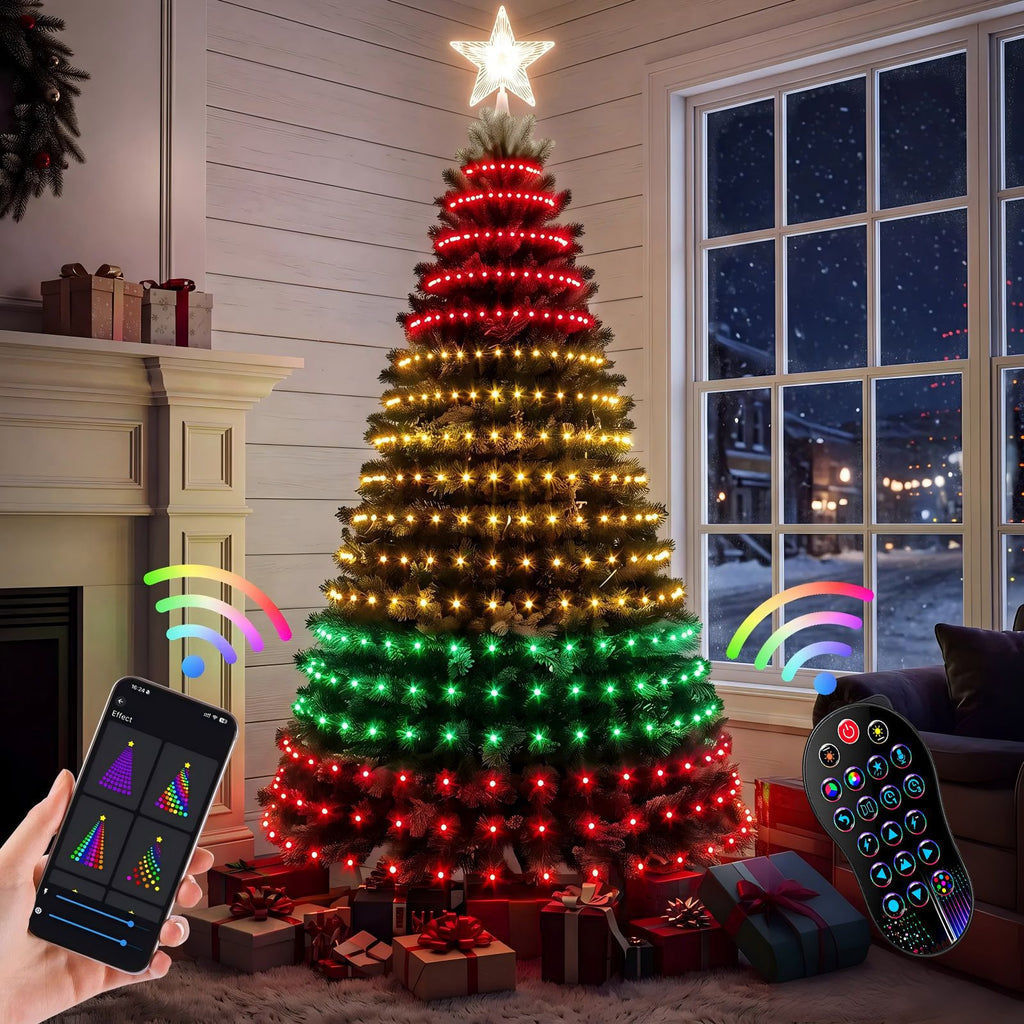 Programmable Remote Control Christmas Tree LED Lights