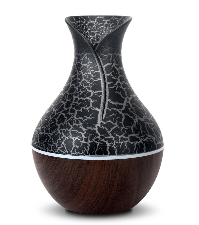 Wood grain vase humidifier