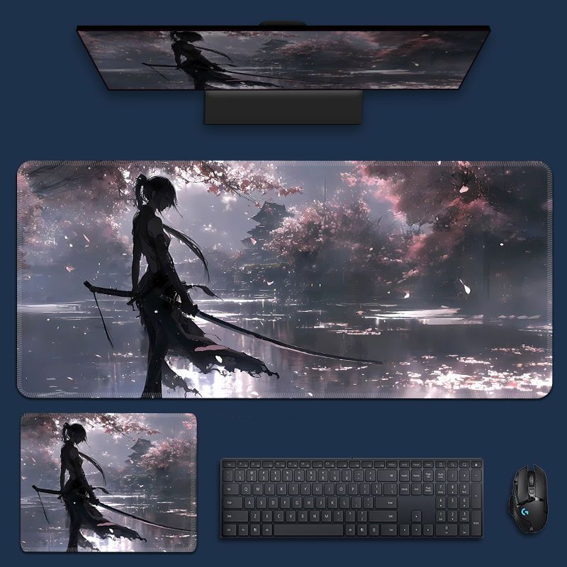 Custom Gaming Mouse Pad with Anime Pattern Desk Mat