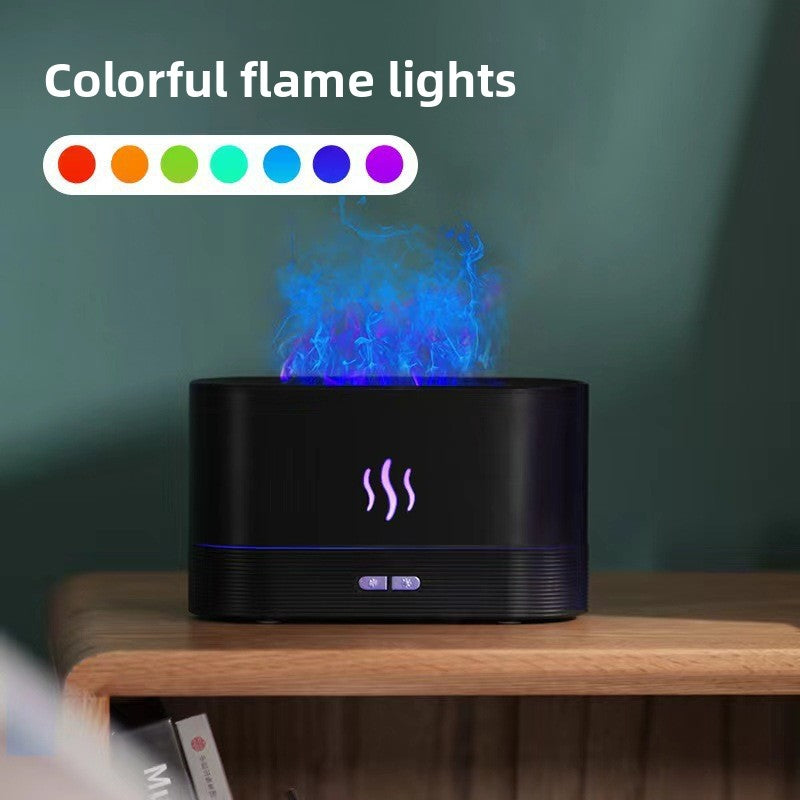 3D Simulated Flame Aromatherapy Humidifier