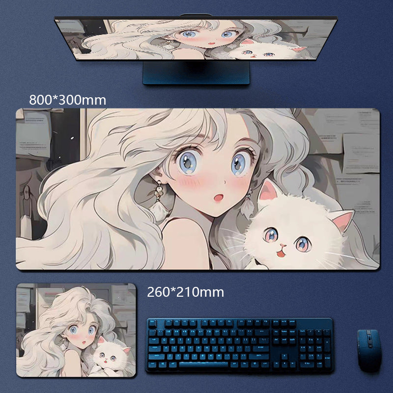 Custom Gaming Mouse Pad with Anime Pattern Desk Mat