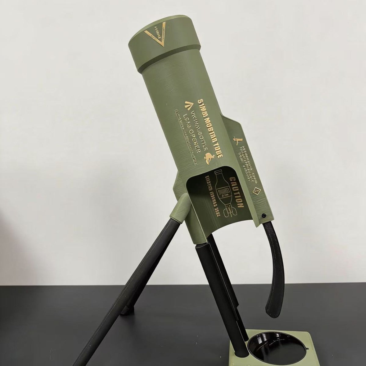 Hands-Free Mortar Style Beer Bottle Opener
