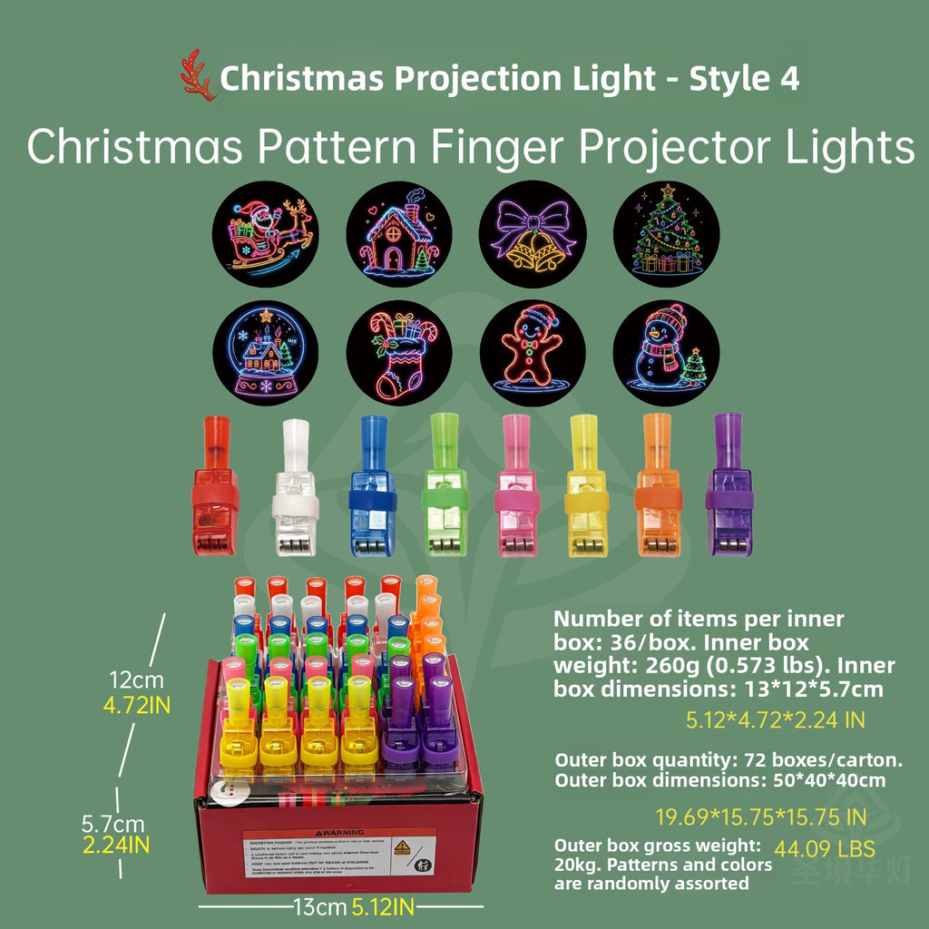 LED Projection Finger Light Toys Minimum order quantity: 72
