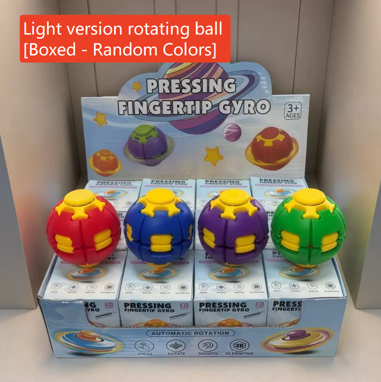 Press and Spin Stress Relief Ball Finger Gyro Educational Toy