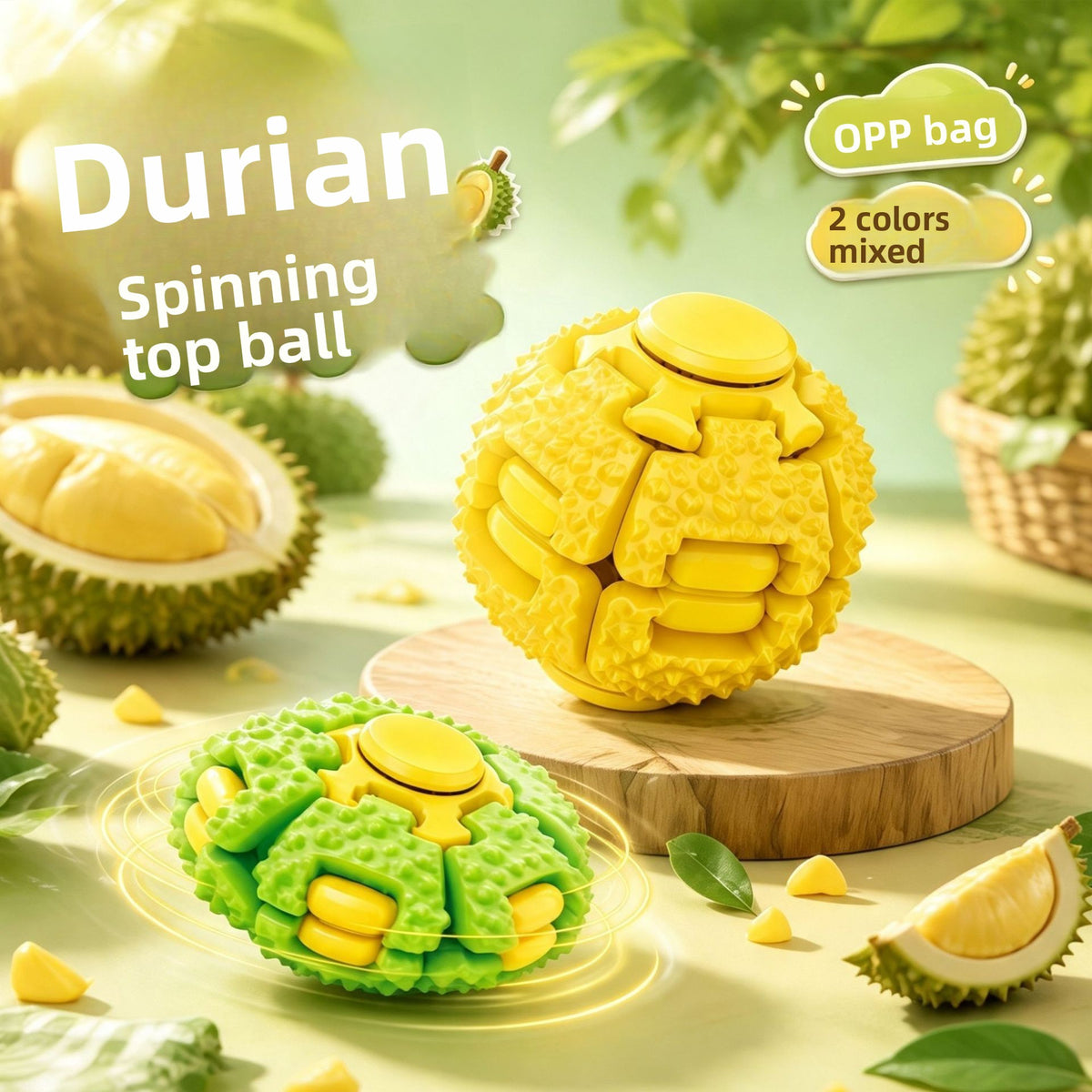 Press and Spin Stress Relief Ball Finger Gyro Educational Toy