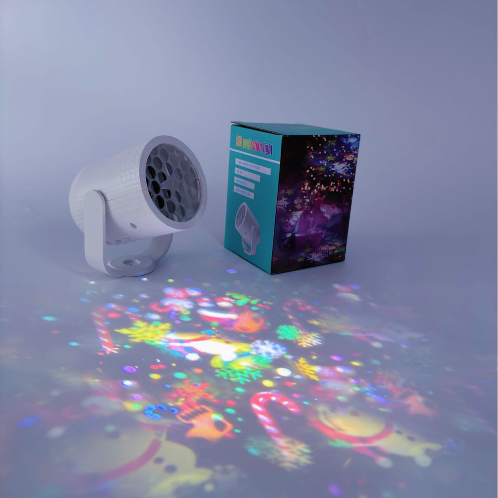 Christmas Projector Lamp with Cartoon Patterns