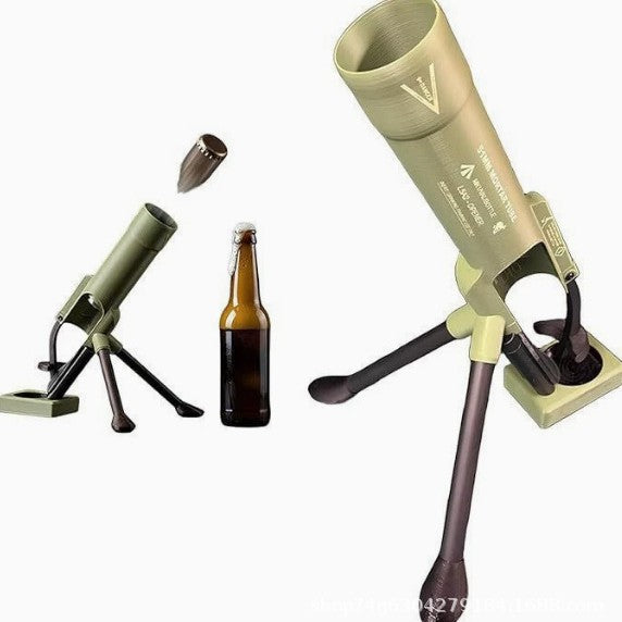 Hands-Free Mortar Style Beer Bottle Opener