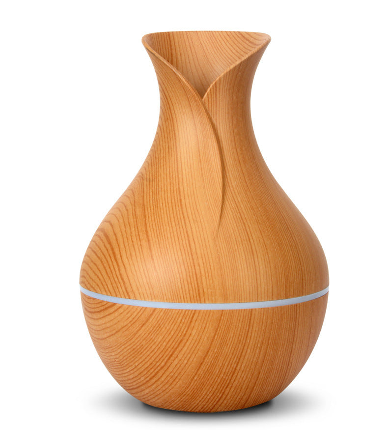 Wood grain vase humidifier