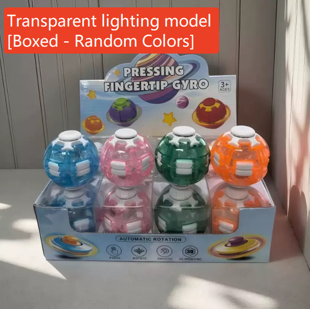 Press and Spin Stress Relief Ball Finger Gyro Educational Toy