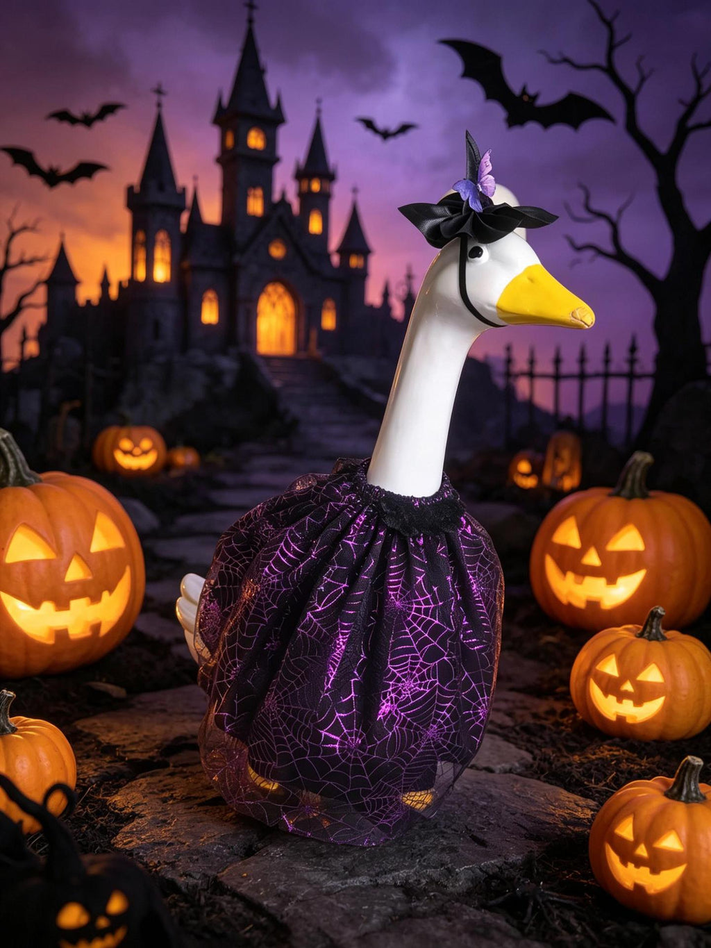 Porch Goose Doll Decoration Skirt