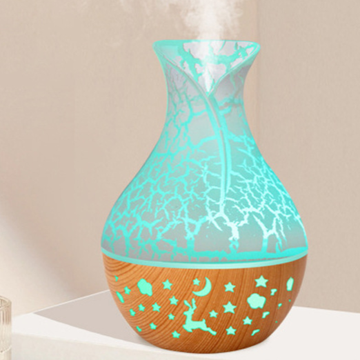 Wood grain vase humidifier