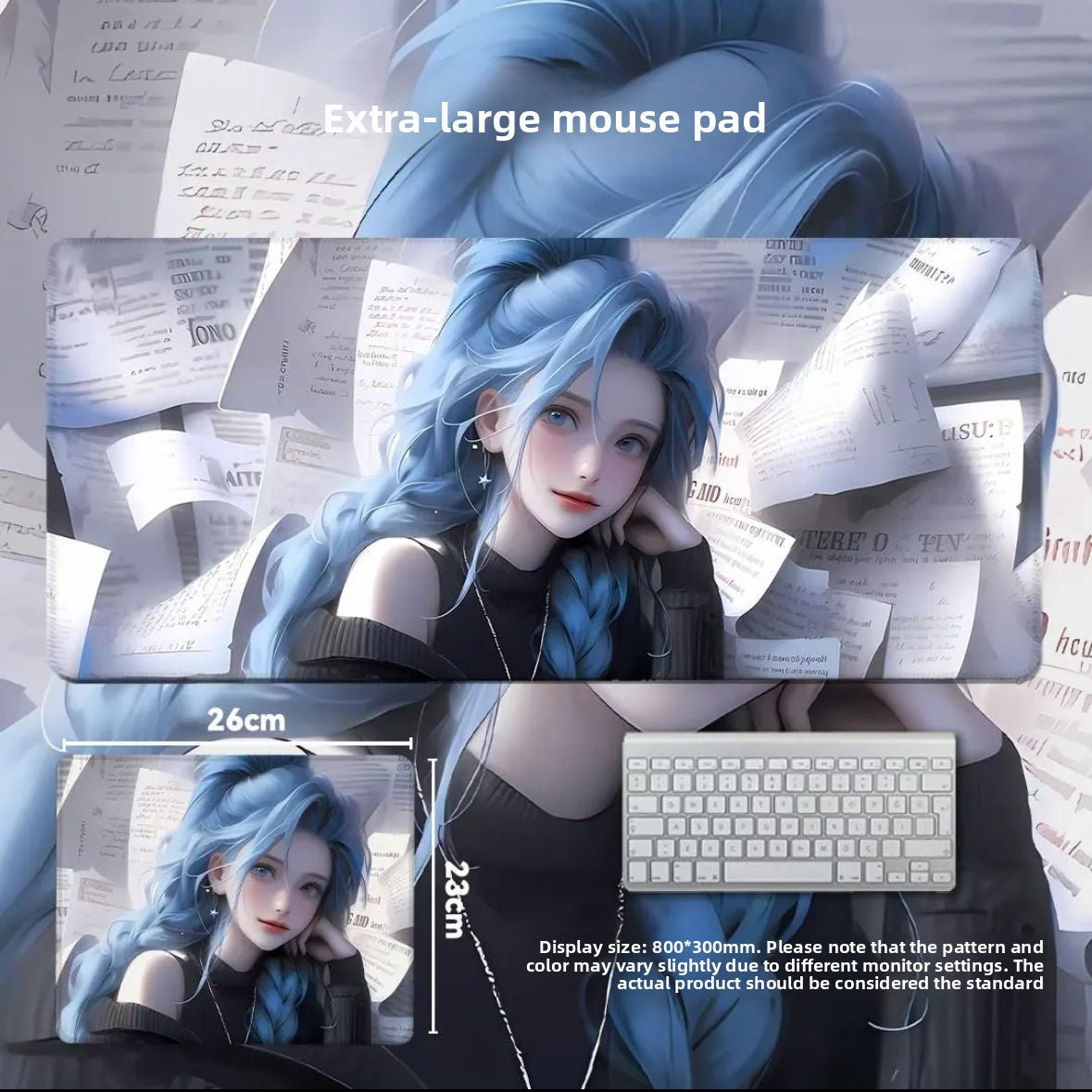 Custom Gaming Mouse Pad with Anime Pattern Desk Mat