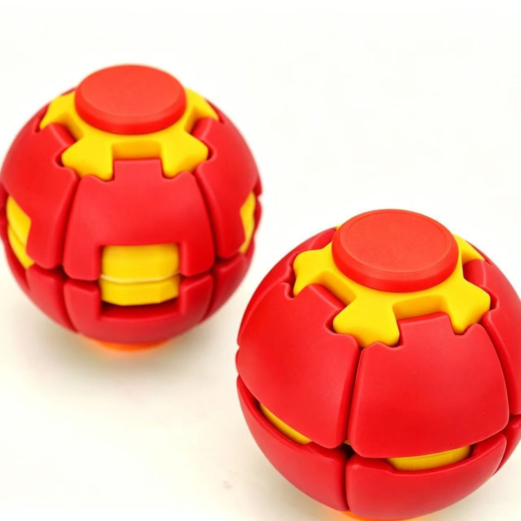 Press and Spin Stress Relief Ball Finger Gyro Educational Toy