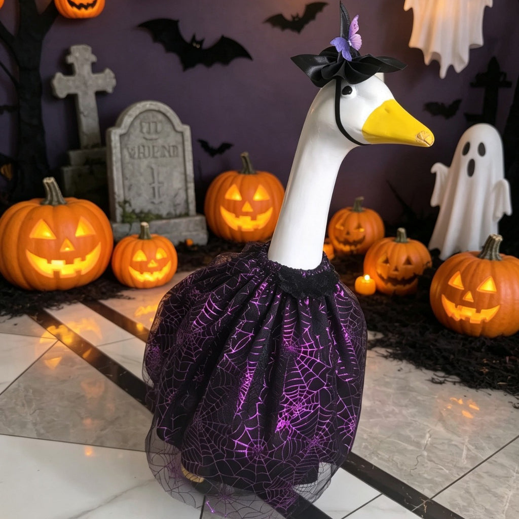 Porch Goose Doll Decoration Skirt