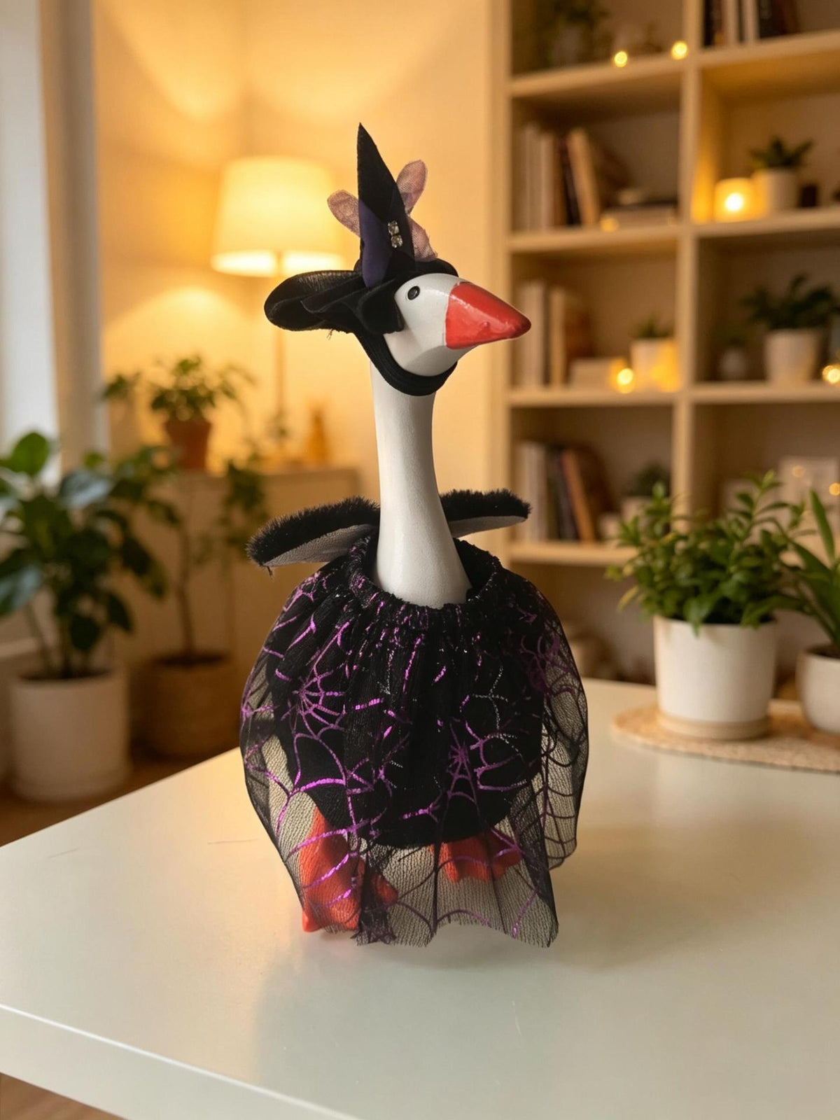 Porch Goose Doll Decoration Skirt