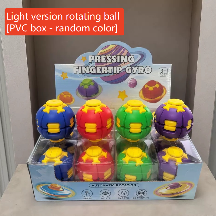 Press and Spin Stress Relief Ball Finger Gyro Educational Toy