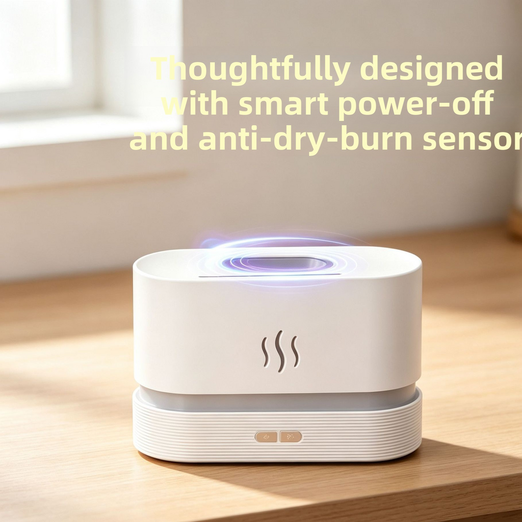 3D Simulated Flame Aromatherapy Humidifier