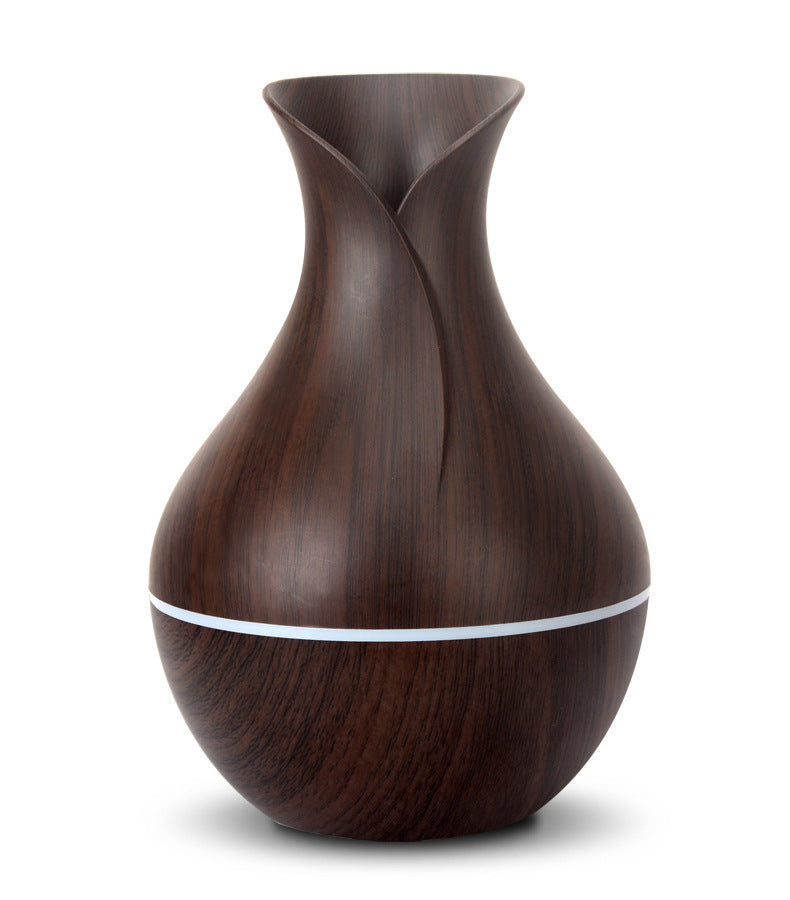Wood grain vase humidifier