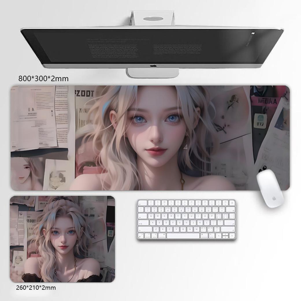 Custom Gaming Mouse Pad with Anime Pattern Desk Mat