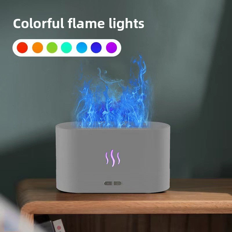3D Simulated Flame Aromatherapy Humidifier